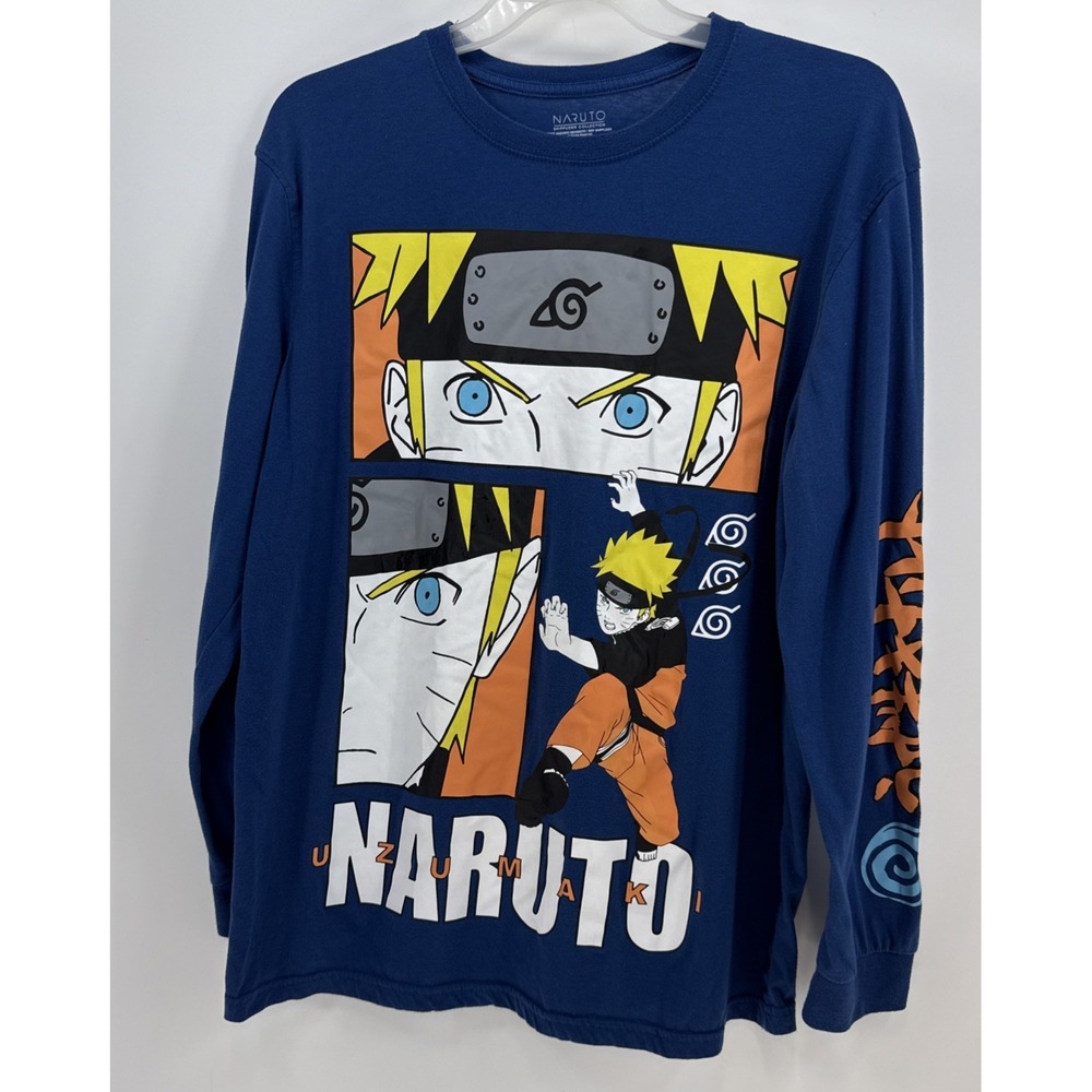 Shonen Jump NARUTO Shippuden Anime Long Sleeve T-Shirt Men's XL